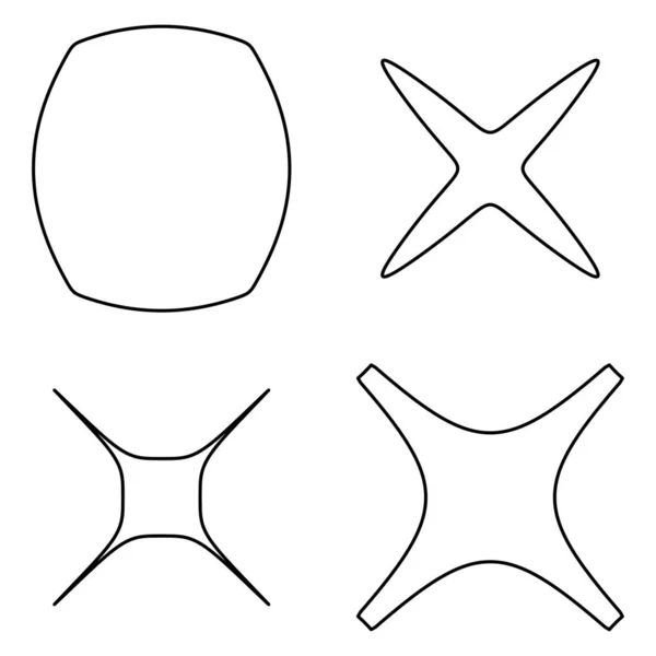 Abstrakcyjna Ikona Geometryczna Kształt Elementu Symbolu — Wektor stockowy