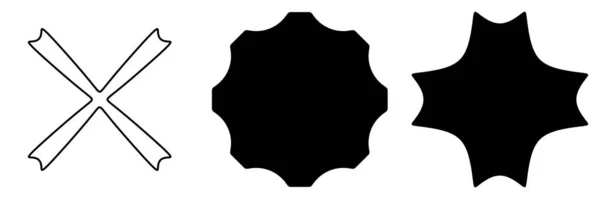 Абстрактна Геометрична Піктограма Форма Елемента Символу Стокова Векторна Ілюстрація Кліп — стоковий вектор