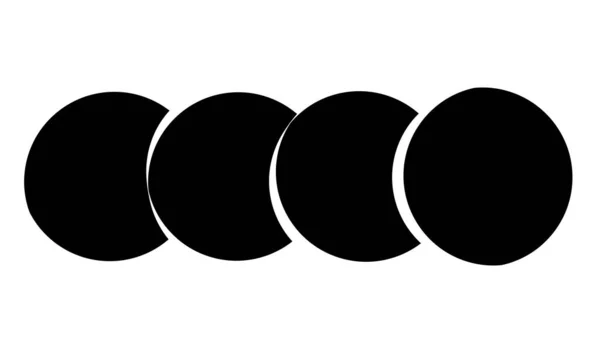 Intersecting Overlapping Circles Rings Element — 图库矢量图片