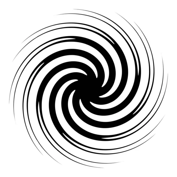 Soyut spiral, girdap, dönme tasarım elementi. Helix, volute, girdap etkisi şekli. Stock vektör illüstrasyonu, klip- art grafikleri