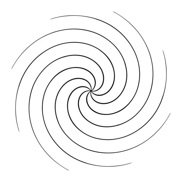 Abstract Spiral Redemoinho Twirl Design Element Helix Voluta Forma Efeito —  Vetores de Stock