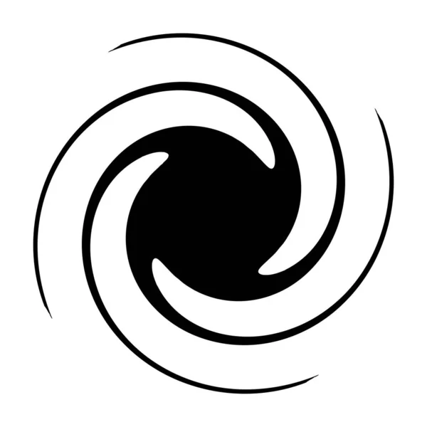 Espiral Abstracta Remolino Elemento Diseño Giro Hélice Voluta Forma Efecto — Vector de stock