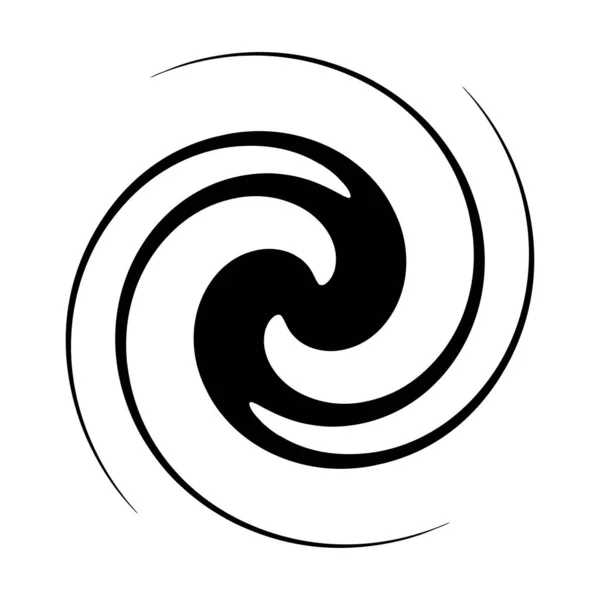 Abstract Spiral Swirl Twirl Design Element Helix Volute Vortex Effect — Archivo Imágenes Vectoriales
