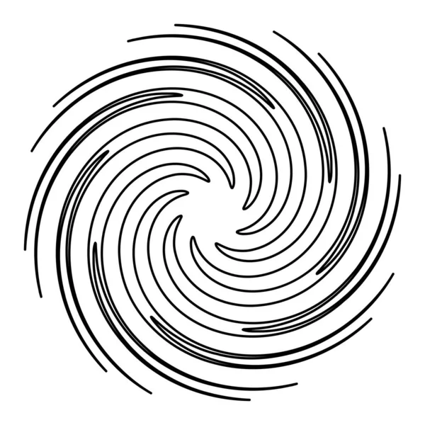 Abstract Spiral Swirl Twirl Design Element Helix Volute Vortex Effect — 스톡 벡터