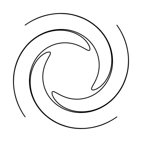 Abstract Spiral Swirl Twirl Design Element Helix Volute Vortex Effect — ストックベクタ