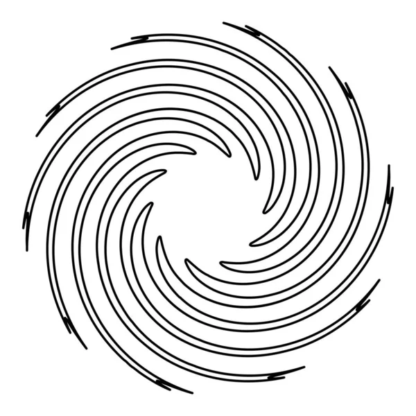 Abstract Spiral Swirl Twirl Design Element Helix Volute Vortex Effect — ストックベクタ