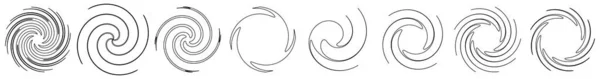 Abstract Spiral Redemoinho Twirl Design Element Helix Voluta Forma Efeito — Vetor de Stock