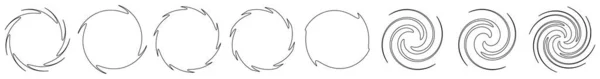 Abstrakt Spiral Virvlande Virvlande Designelement Helix Volut Virvel Effekt Form — Stock vektor