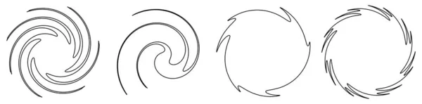 Abstract Spiral Swirl Twirl Design Element Helix Volute Vortex Effect — Διανυσματικό Αρχείο