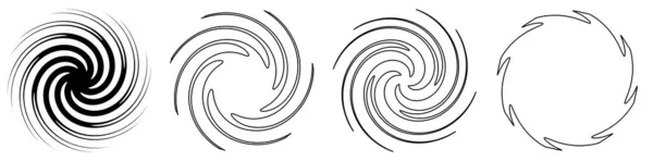 Abstract Spiral Swirl Twirl Design Element Helix Volute Vortex Effect - Stok Vektor