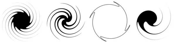 Espiral Abstracta Remolino Elemento Diseño Giro Hélice Voluta Forma Efecto — Archivo Imágenes Vectoriales