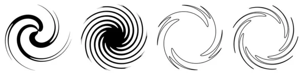 Abstract Spiral Swirl Twirl Design Element Helix Volute Vortex Effect — Stok Vektör