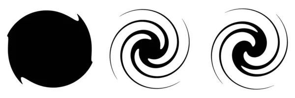 Abstrakte Spirale Wirbel Wirbel Gestaltungselement Helix Volute Wirbeleffekt Form Bestandsvektorillustration — Stockvektor
