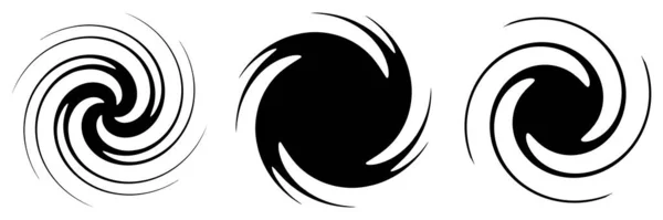 Abstract Spiral Swirl Twirl Design Element Helix Volute Vortex Effect — 图库矢量图片