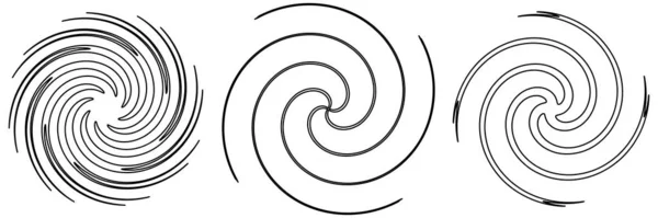Abstrakte Spirale Wirbel Wirbel Gestaltungselement Helix Volute Wirbeleffekt Form Bestandsvektorillustration — Stockvektor