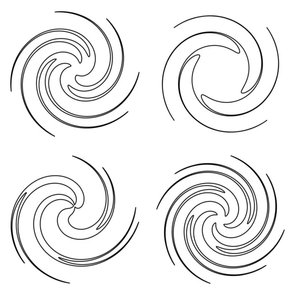 抽象的なスパイラル 渦巻き ツイルのデザイン要素 ヘリックス ボリューム 渦効果形状 ストック ベクトル イラスト クリップ — ストックベクタ