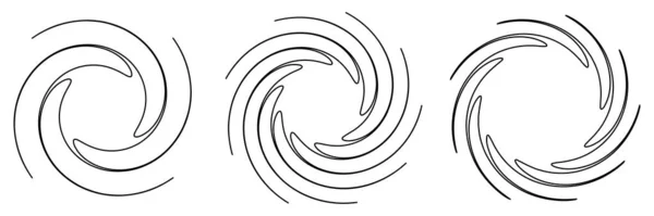 Abstract Spiral Swirl Twirl Design Element Helix Volute Vortex Effect — стоковый вектор