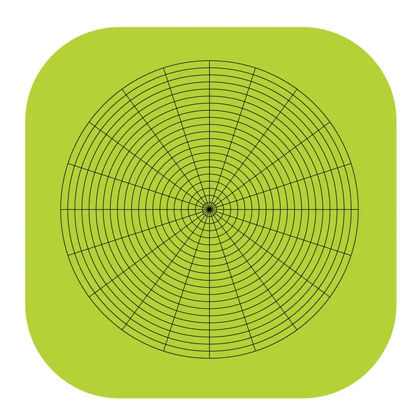 Kutup, dairesel ızgara, ağ. Pasta grafiği, grafik ögesi