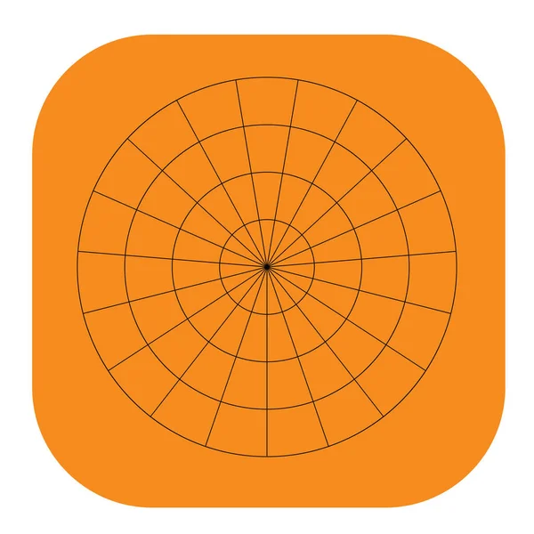 Kutup, dairesel ızgara, ağ. Pasta grafiği, grafik ögesi