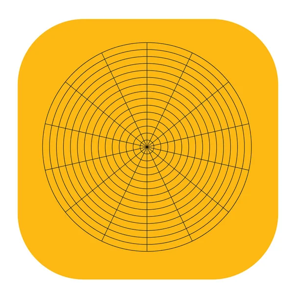 Kutup, dairesel ızgara, ağ. Pasta grafiği, grafik ögesi