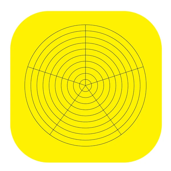 Kutup, dairesel ızgara, ağ. Pasta grafiği, grafik ögesi