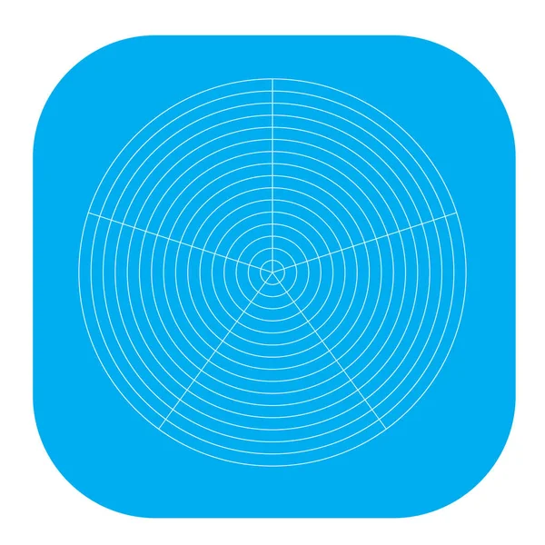 Kutup, dairesel ızgara, ağ. Pasta grafiği, grafik ögesi