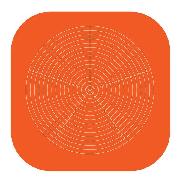 Kutup, dairesel ızgara, ağ. Pasta grafiği, grafik ögesi