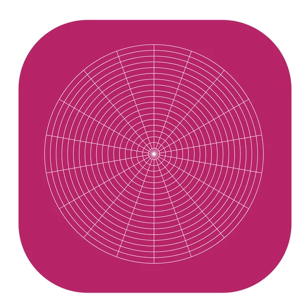 Kutup, dairesel ızgara, ağ. Pasta grafiği, grafik ögesi