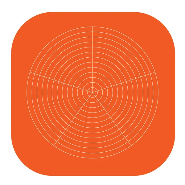 Kutup, dairesel ızgara, ağ. Pasta grafiği, grafik ögesi