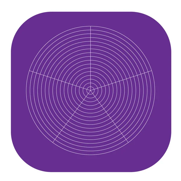 Kutup, dairesel ızgara, ağ. Pasta grafiği, grafik ögesi