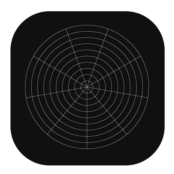 Kutup, dairesel ızgara, ağ. Pasta grafiği, grafik ögesi