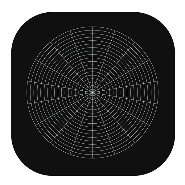 Kutup, dairesel ızgara, ağ. Pasta grafiği, grafik ögesi