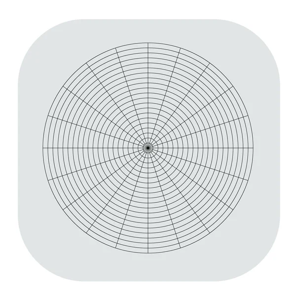 Kutup, dairesel ızgara, ağ. Pasta grafiği, grafik ögesi