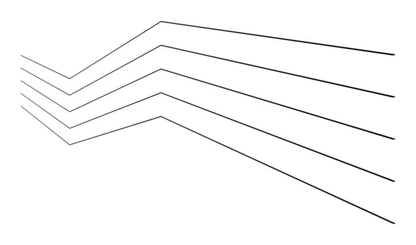 Wavy Zig Zag Criss Cross Lines Waving Stripes Stock Vector — Stok Vektör