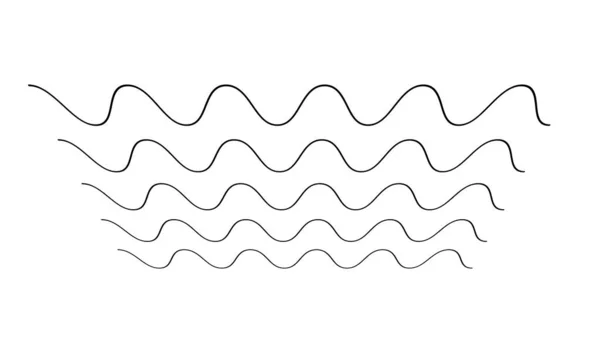 Wavy Zig Zag Criss Cross Lines Waving Stripes Stock Vector — Stock vektor