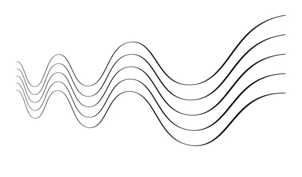 Wavy Zig Zag Criss Cross Lines Waving Stripes Stock Vector — Stock vektor