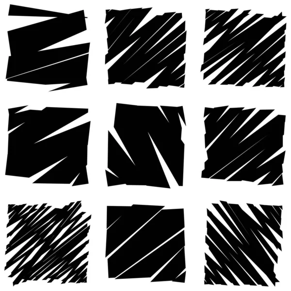 Snijd Schuine Streep Fractuur Textuur Effect Element — Stockvector