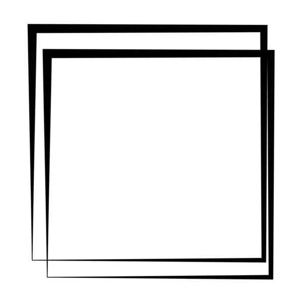 Random Square Contour Frame Border Element — Archivo Imágenes Vectoriales