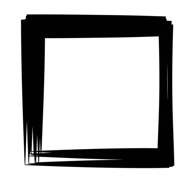 Random Square Contour Frame Border Element — Stok Vektör