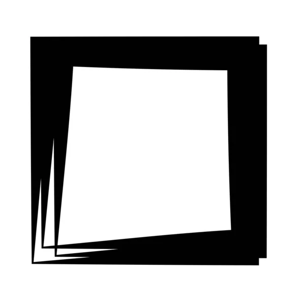 Random Square Contour Frame Border Element — 图库矢量图片