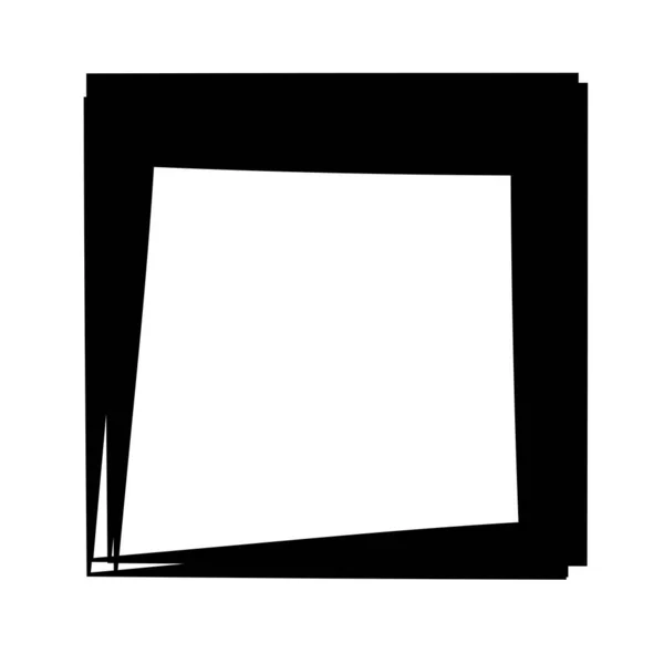 Random Square Contour Frame Border Element — Image vectorielle