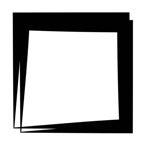 Random Square Contour Frame Border Element — Vector de stock