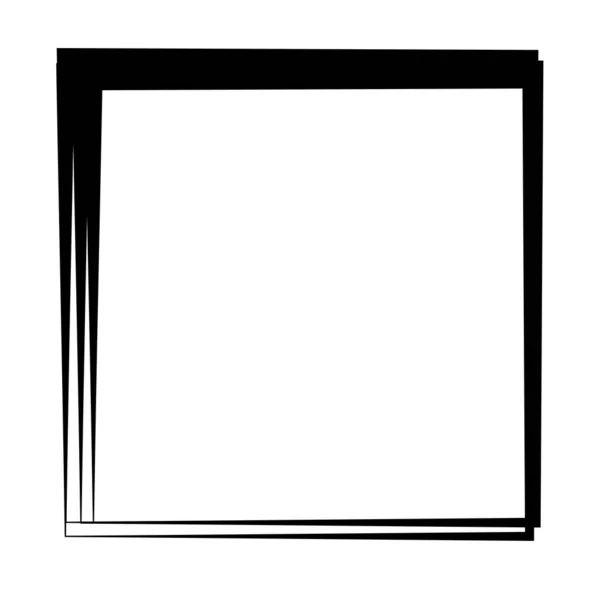 Random Square Contour Frame Border Element — Stok Vektör