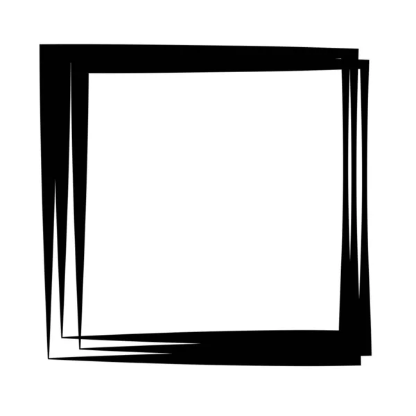 随机正方形边框 边框元素 — 图库矢量图片