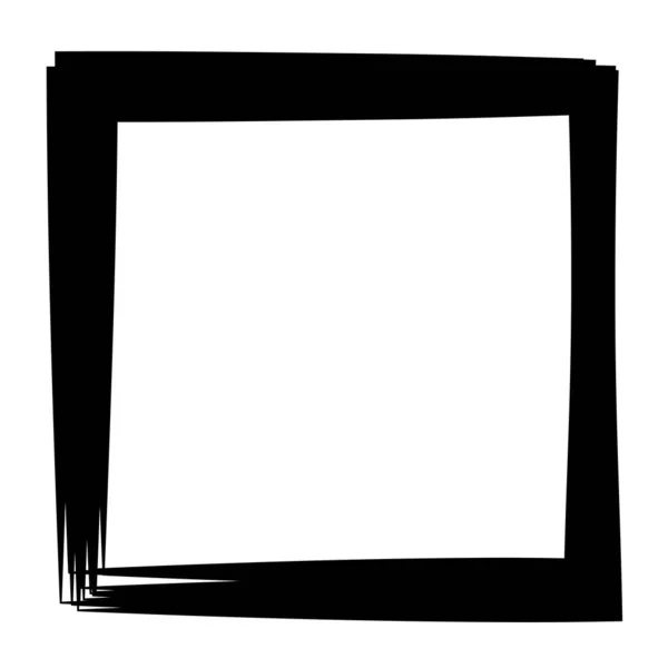 Random Square Contour Frame Border Element — Stockvector