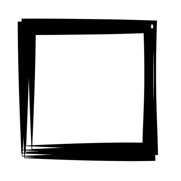 Random Square Contour Frame Border Element —  Vetores de Stock