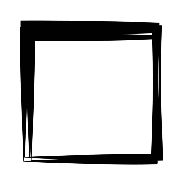 Random Square Contour Frame Border Element — ストックベクタ