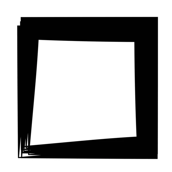 Random Square Contour Frame Border Element — 图库矢量图片