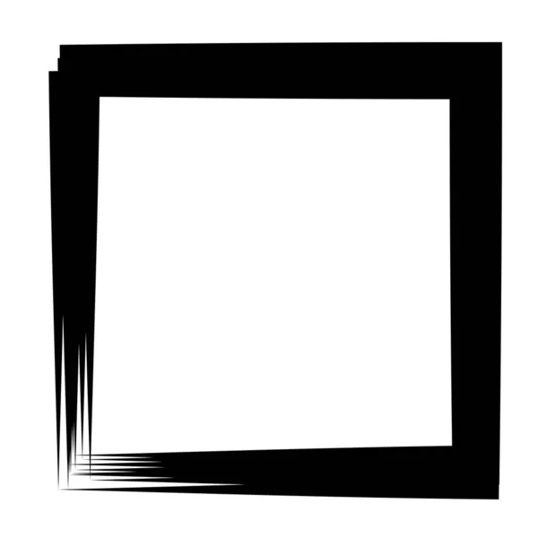 Random Square Contour Frame Border Element — Vettoriale Stock