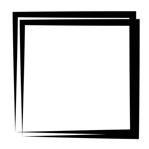 Random Square Contour Frame Border Element —  Vetores de Stock